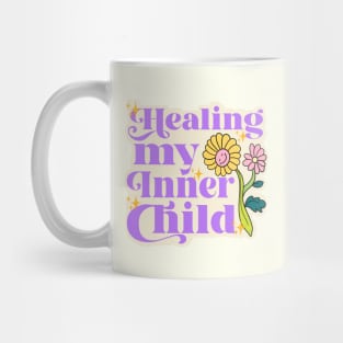 HEALING MY INNER CHILD FLOWER STICKER Mug